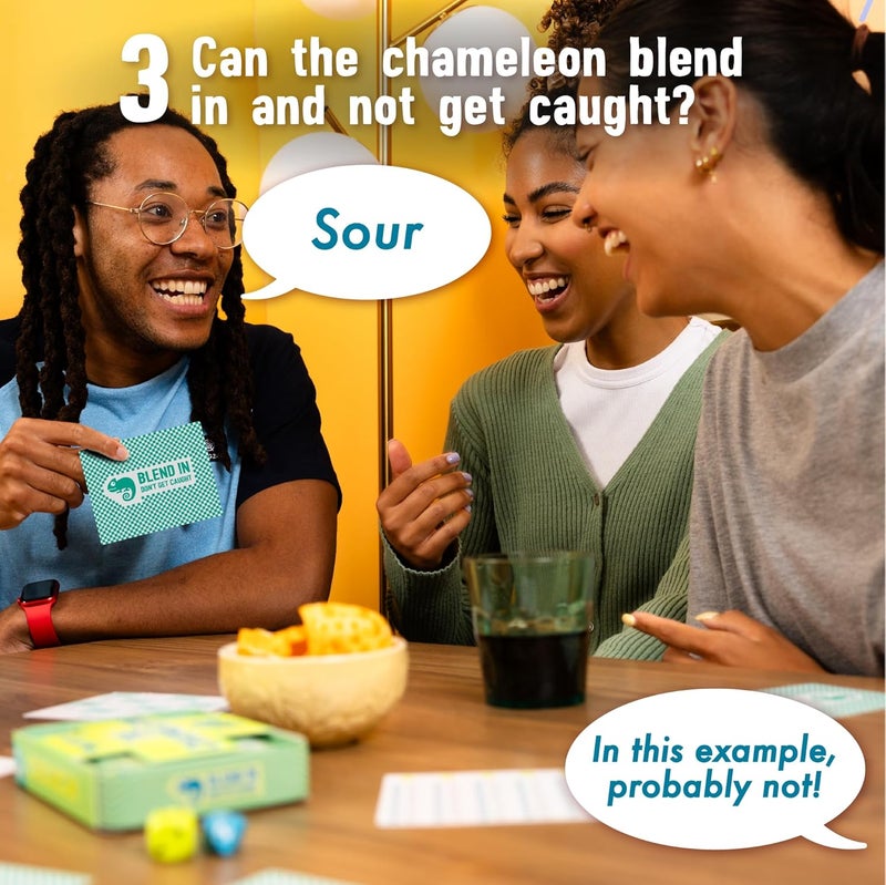 BIG POTATO لعبة الكاميلون للسفر: لعبة لوحية حائزة على جوائز Spot-The-Imposter في علبة سفر صديقة مع 20 موضوعًا جديدًا - Image 5